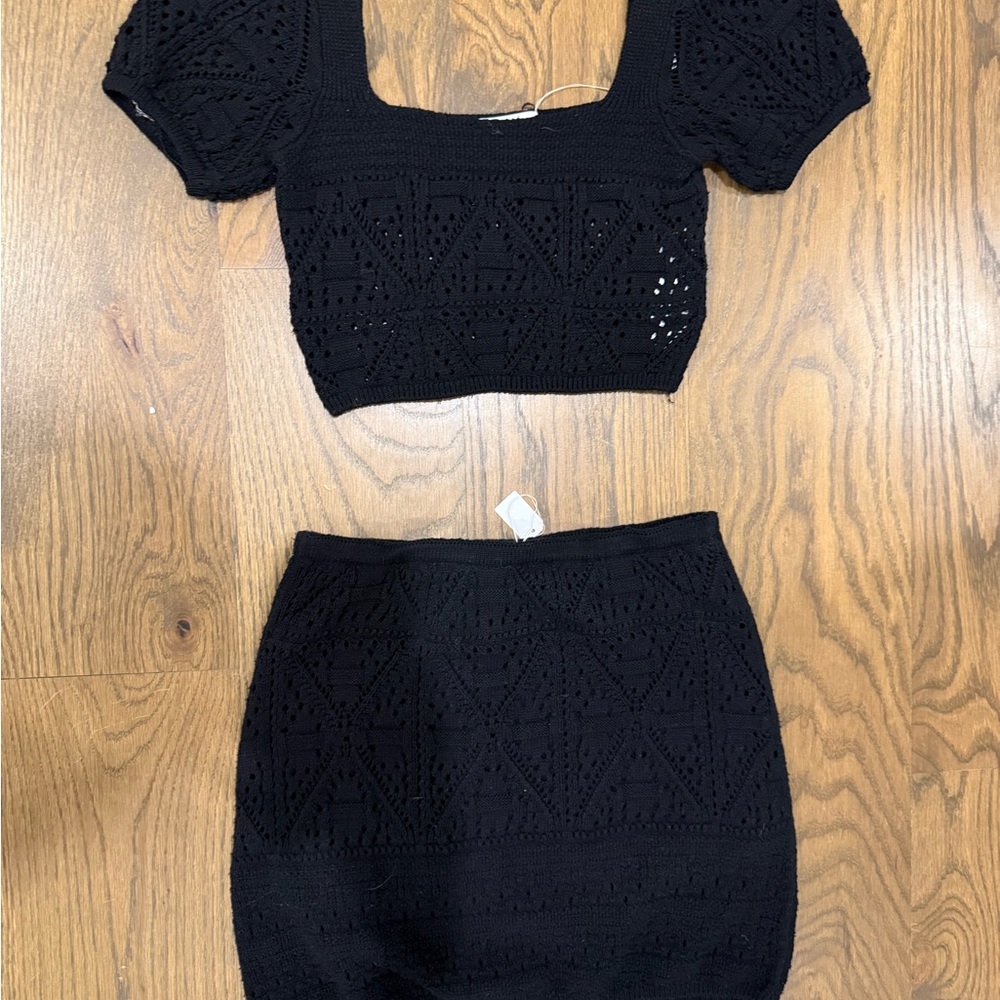 Zara Elegant Black Knit set